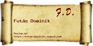 Futás Dominik névjegykártya